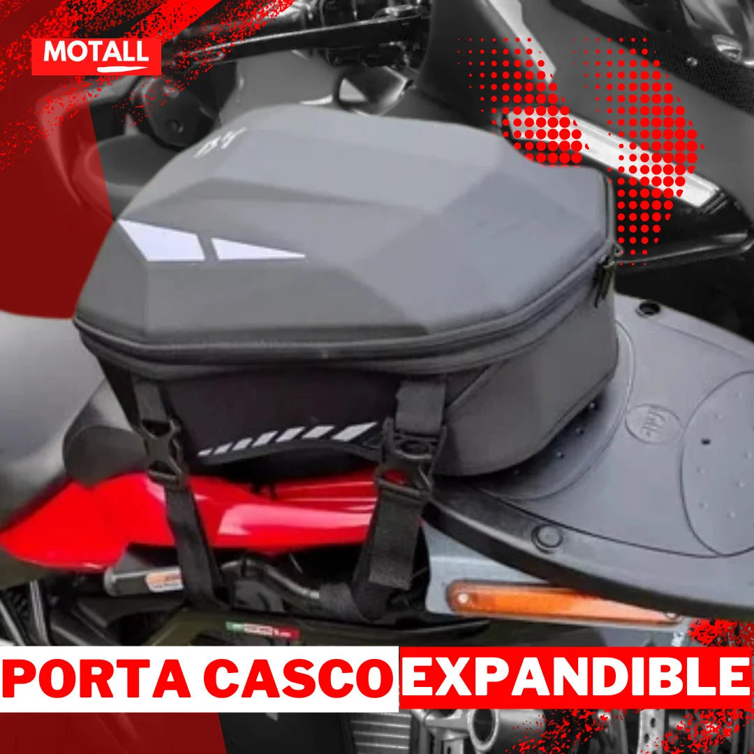 Maleta porta casco para moto motociclista expandible rigida proteccion