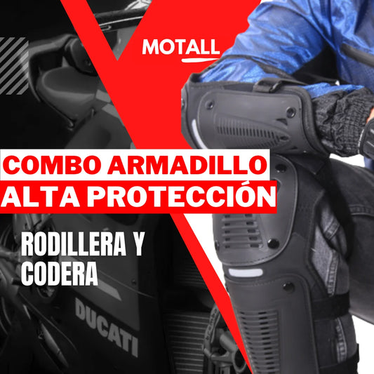 Combo proteccion para moto motociclista rodillera codera