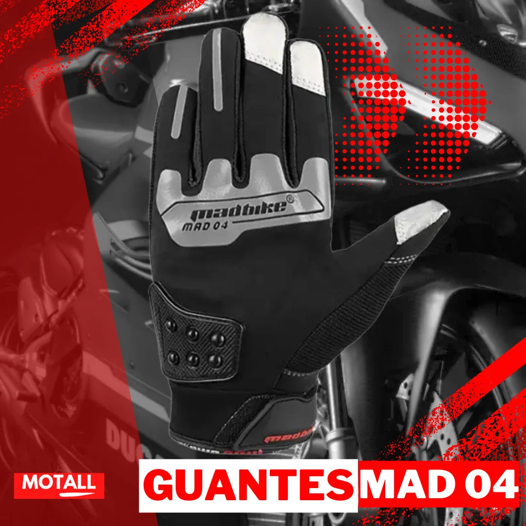 Guantes para moto proteccion motociclista mad 04